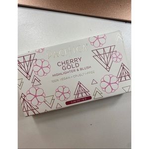 Pacifica cheery gold highlighter and blush